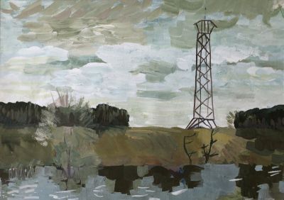 Перевозчикова Таня_12 лет_Копия Панова Я.Я. Сумерки_гуашь_пр. Смотрина О.С.