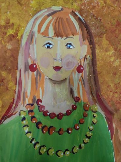 Мерзлякова Ульяна 8 лет .Осенька. гуашь. 2020г. пр. Иванова О.М. с. Подгорное
